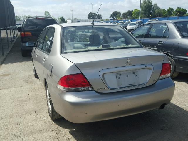 JA3AJ26E14U008329 - 2004 MITSUBISHI LANCER ES SILVER photo 3