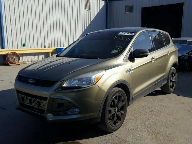 1FMCU0HX3DUB77638 - 2013 FORD ESCAPE SEL GREEN photo 2