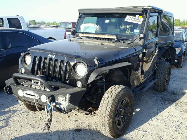 1C4AJWAG7EL259459 - 2014 JEEP WRANGLER S BLACK photo 2