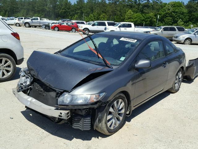 2HGFG12979H538910 - 2009 HONDA CIVIC EXL GRAY photo 2