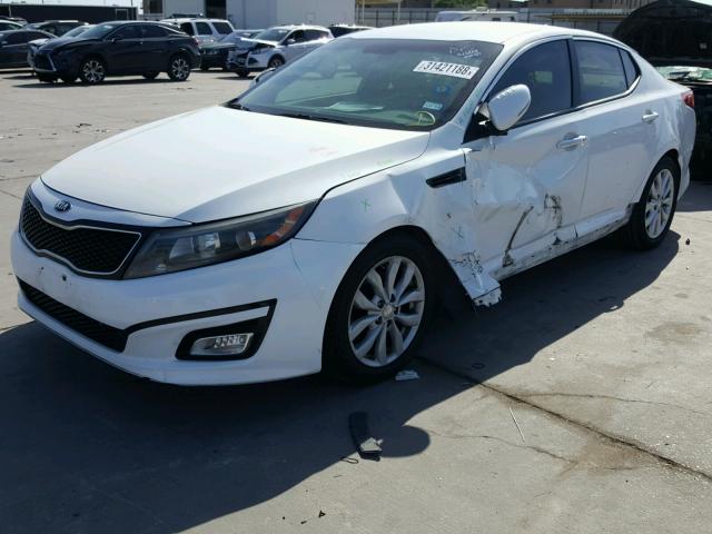 5XXGN4A73EG295183 - 2014 KIA OPTIMA EX WHITE photo 2