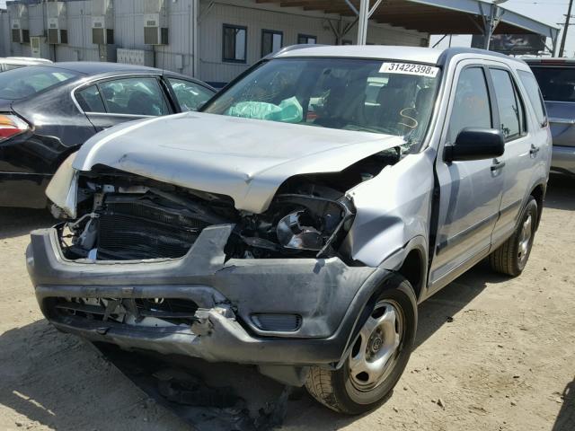 JHLRD68484C012779 - 2004 HONDA CR-V LX SILVER photo 2