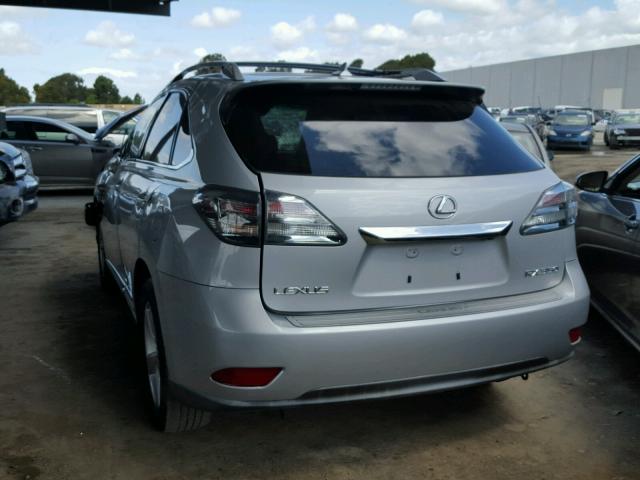 2T2BK1BA2AC032451 - 2010 LEXUS RX 350 CREAM photo 3