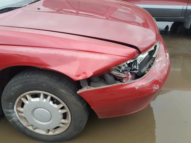 4S3BK6355S7334922 - 1995 SUBARU LEGACY L/O RED photo 9