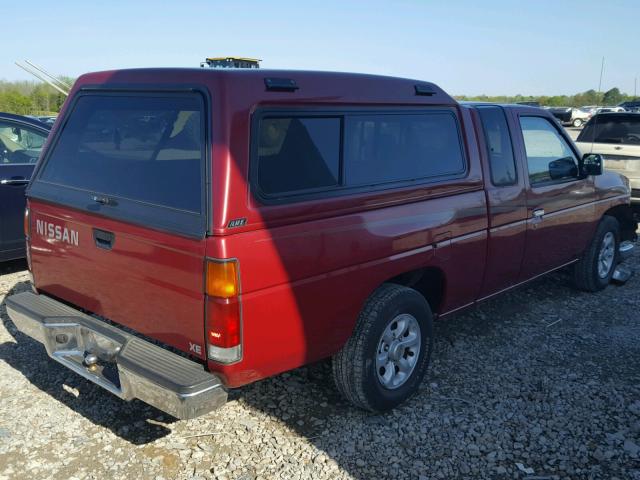 1N6SD16S4VC378207 - 1997 NISSAN TRUCK KING RED photo 4