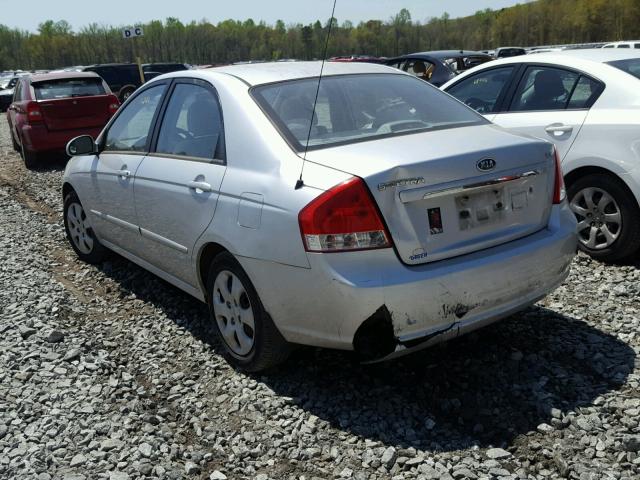 KNAFE221595648038 - 2009 KIA SPECTRA EX SILVER photo 3