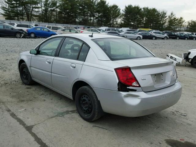 1G8AJ55F27Z203791 - 2007 SATURN ION LEVEL SILVER photo 3