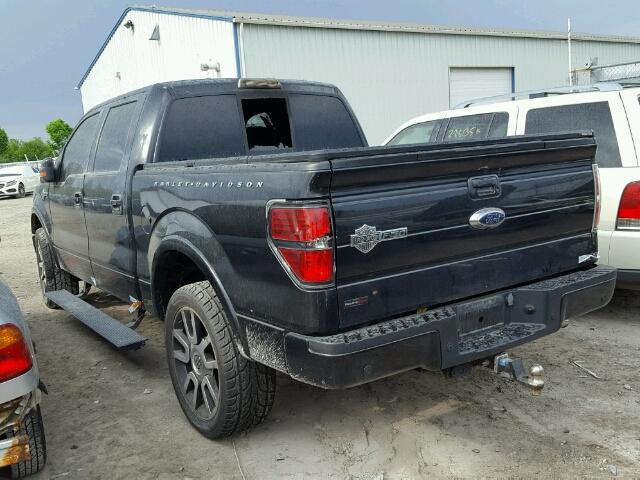 1FTFW1EV5AFA04966 - 2010 FORD F150 BLACK photo 3