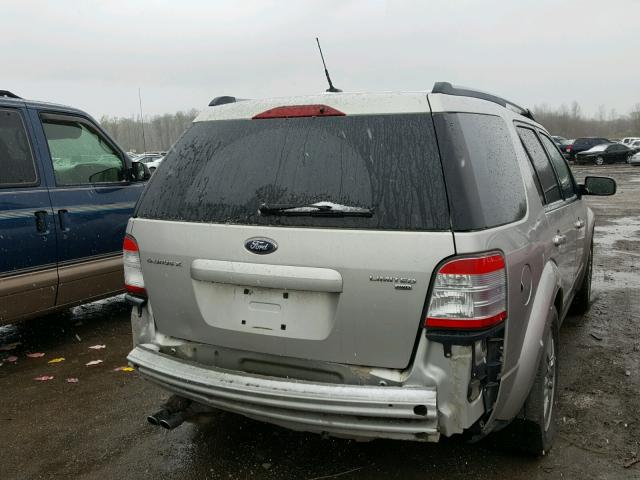 1FMDK06W88GA28781 - 2008 FORD TAURUS X L SILVER photo 4