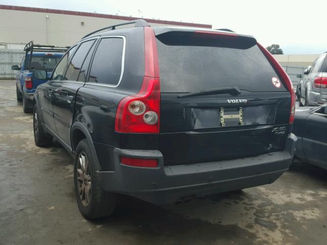 YV1CM91H441098700 - 2004 VOLVO XC90 T6 BLACK photo 3