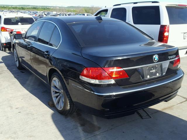 WBAHL83548DT11433 - 2008 BMW 750 BLACK photo 3