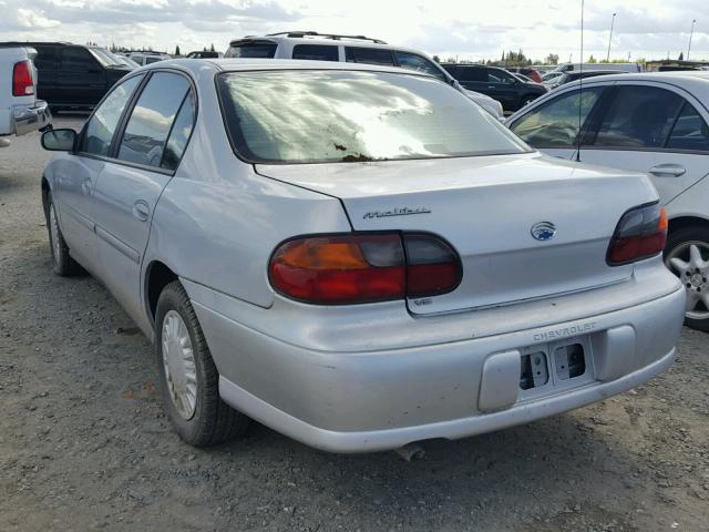 1G1ND52J62M645267 - 2002 CHEVROLET MALIBU SILVER photo 3