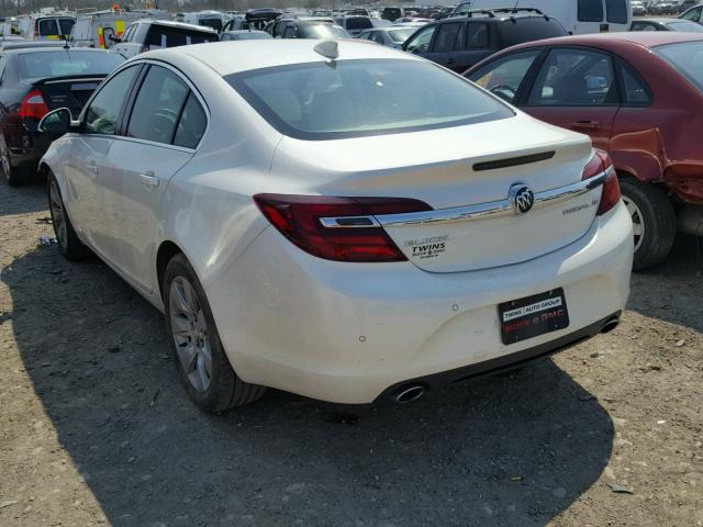 2G4GN5EX2F9184970 - 2015 BUICK REGAL PREM WHITE photo 3