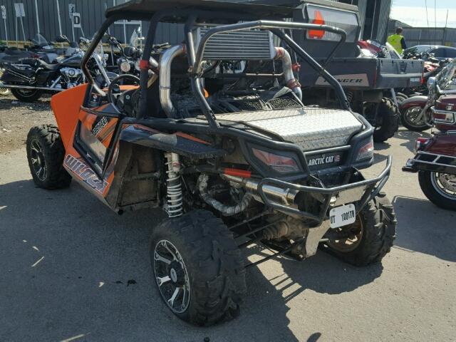 4UF13MPV7DT300846 - 2013 ARCTIC CAT WILDCAT ORANGE photo 3