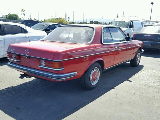 12305310010993 - 1978 MERCEDES-BENZ 280CE RED photo 4