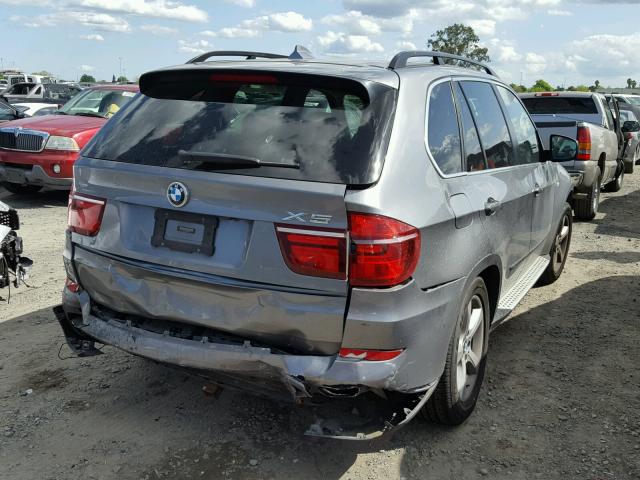 5UXZV8C51DL426510 - 2013 BMW X5 XDRIVE5 GRAY photo 4