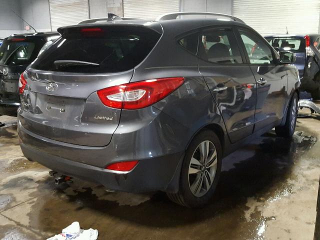 KM8JU3AGXEU811645 - 2014 HYUNDAI TUCSON GLS GRAY photo 4