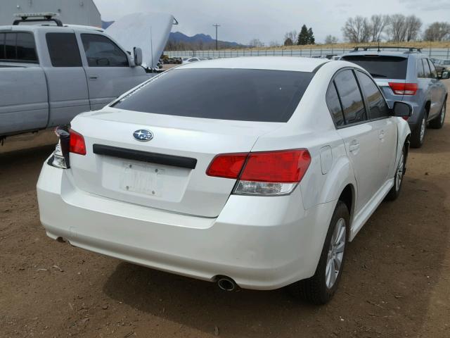 4S3BMEH63A2214313 - 2010 SUBARU LEGACY 3.6 WHITE photo 4