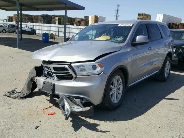 1C4RDHAG8FC155909 - 2015 DODGE DURANGO SX SILVER photo 2