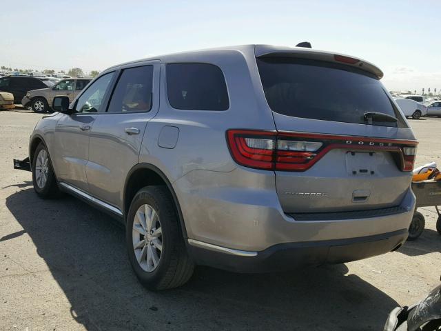 1C4RDHAG8FC155909 - 2015 DODGE DURANGO SX SILVER photo 3