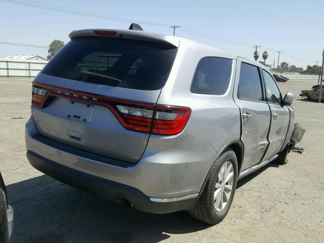 1C4RDHAG8FC155909 - 2015 DODGE DURANGO SX SILVER photo 4