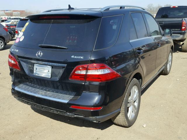 4JGDA5HB8CA001134 - 2012 MERCEDES-BENZ ML 350 4MA BLACK photo 4