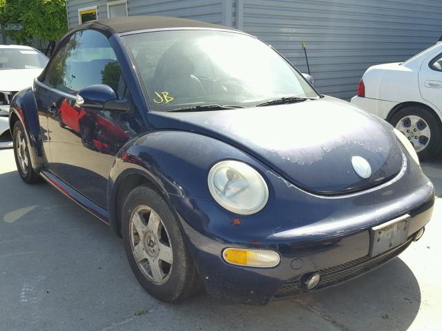 3VWCK21Y93M304529 - 2003 VOLKSWAGEN NEW BEETLE BLUE photo 1