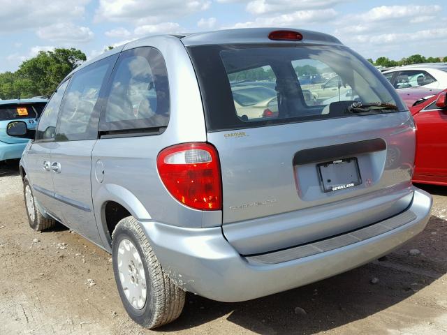 1C4GJ25B73B119304 - 2003 CHRYSLER VOYAGER BLUE photo 3