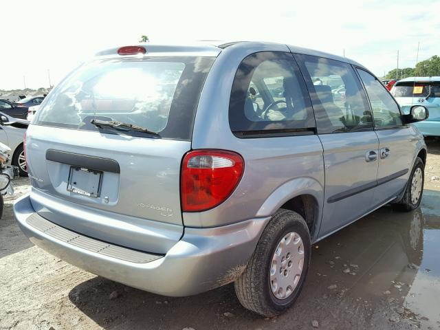 1C4GJ25B73B119304 - 2003 CHRYSLER VOYAGER BLUE photo 4