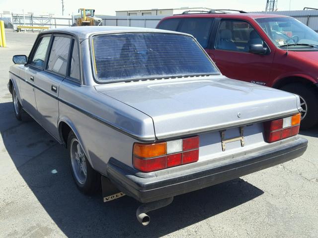 YV1AX4747E1068792 - 1984 VOLVO 244 DLT SILVER photo 3