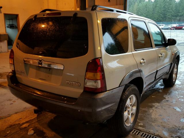 4F2CZ96124KM26354 - 2004 MAZDA TRIBUTE ES BEIGE photo 4