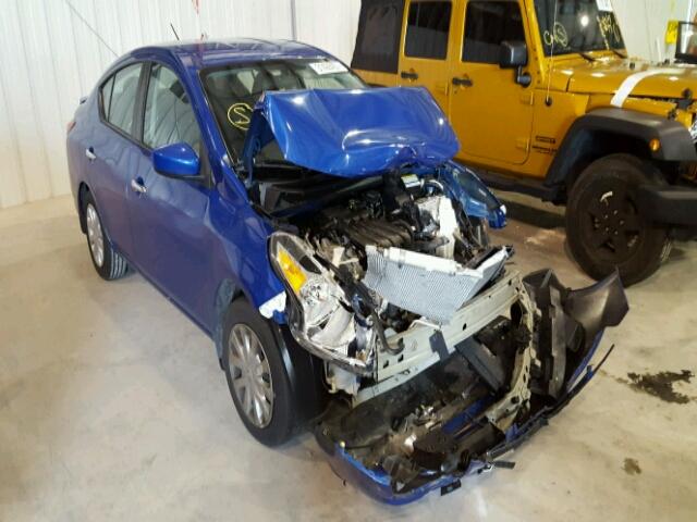 3N1CN7APXFL826548 - 2015 NISSAN VERSA BLUE photo 1