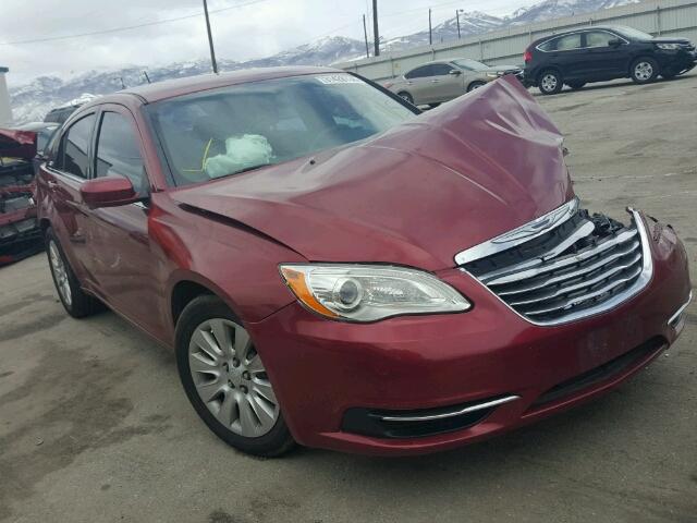 1C3CCBAB9EN143270 - 2014 CHRYSLER 200 LX RED photo 1