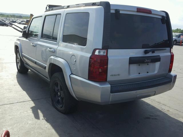 1J8HG48K07C562770 - 2007 JEEP COMMANDER SILVER photo 3