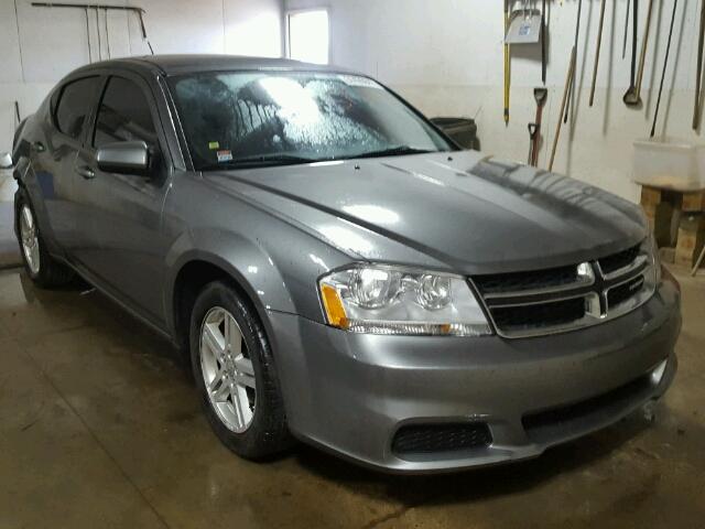 1C3CDZCB7CN188370 - 2012 DODGE AVENGER GRAY photo 1