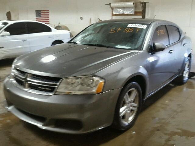 1C3CDZCB7CN188370 - 2012 DODGE AVENGER GRAY photo 2