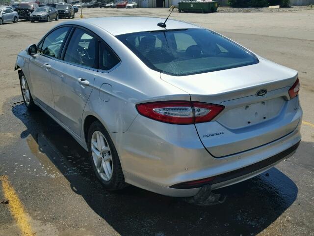 3FA6P0H71ER353559 - 2014 FORD FUSION SE SILVER photo 3