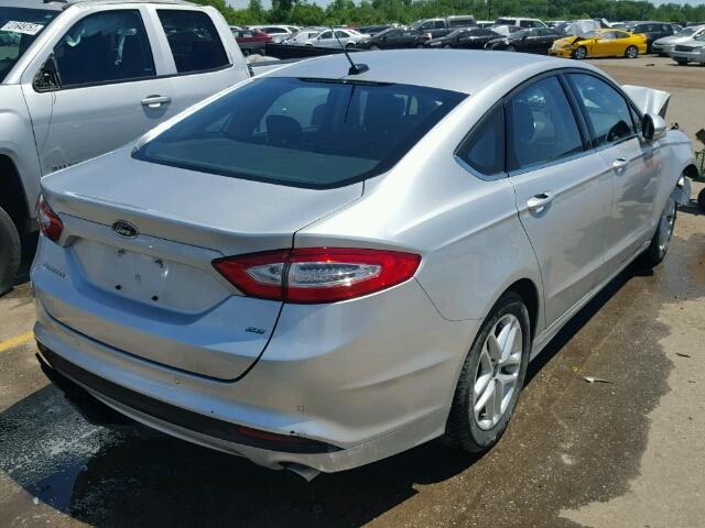 3FA6P0H71ER353559 - 2014 FORD FUSION SE SILVER photo 4