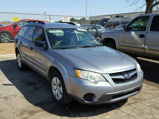 4S4BP60CX97340399 - 2009 SUBARU OUTBACK GRAY photo 1