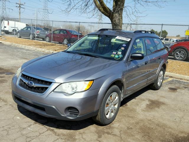 4S4BP60CX97340399 - 2009 SUBARU OUTBACK GRAY photo 2