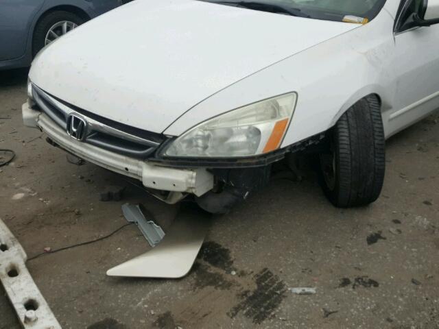 1HGCM66807A054292 - 2007 HONDA ACCORD EX WHITE photo 9