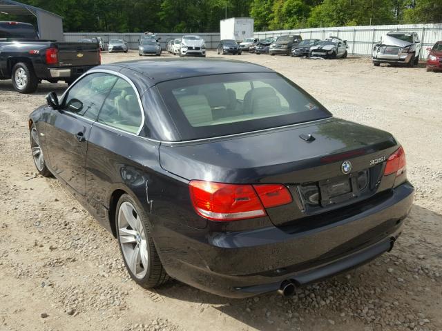 WBAWL7C59AP474181 - 2010 BMW 335 I BLACK photo 3