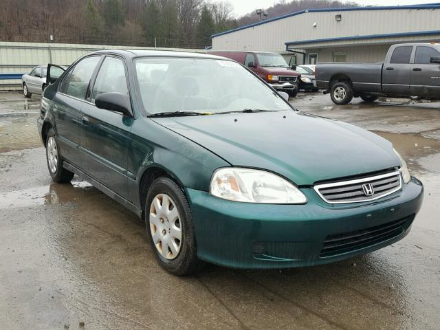 2HGEJ6616XH520796 - 1999 HONDA CIVIC BASE GREEN photo 1