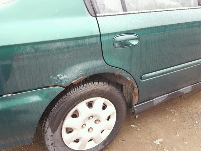 2HGEJ6616XH520796 - 1999 HONDA CIVIC BASE GREEN photo 9