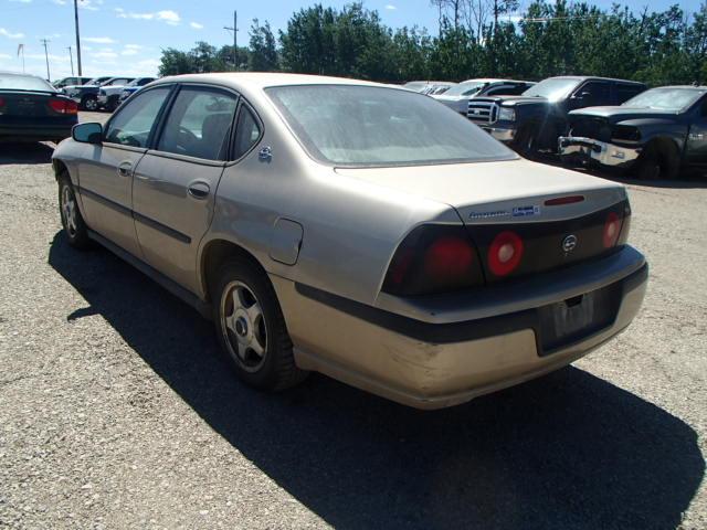 2G1WF52K149269052 - 2004 CHEVROLET IMPALA BROWN photo 3