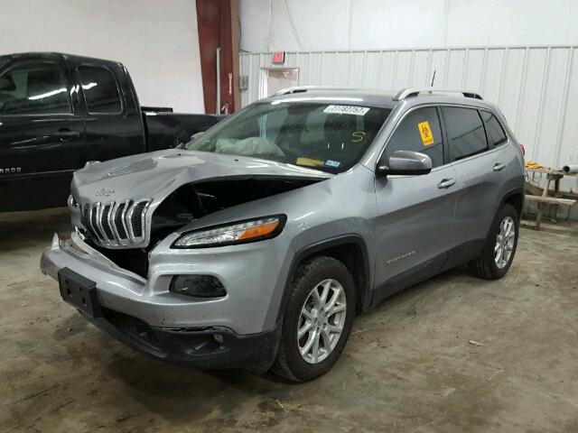 1C4PJLCB4GW377173 - 2016 JEEP CHEROKEE GRAY photo 2