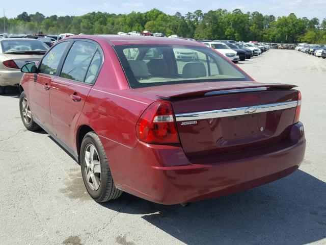 1G1ZT52895F247710 - 2005 CHEVROLET MALIBU LS წითელი ფოტო 3