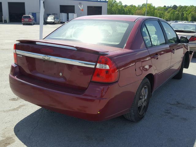 1G1ZT52895F247710 - 2005 CHEVROLET MALIBU LS წითელი ფოტო 4
