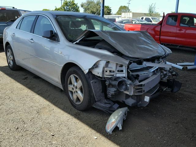 1G1ZG57B68F191769 - 2008 CHEVROLET MALIBU LS SILVER photo 1
