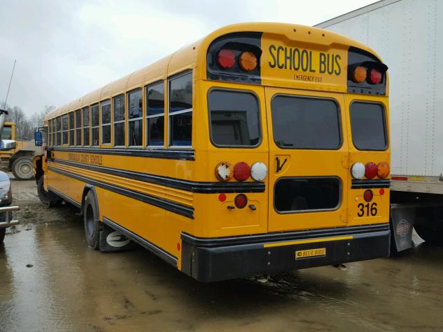 1BAKJCPA7GF323243 - 2016 BLUE BIRD SCHOOL BUS YELLOW photo 3